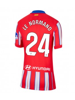 Atletico Madrid Robin Le Normand #24 Zenski Domaci Dres 2024-25 Kratak Rukavima